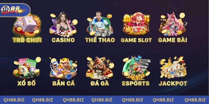 Hệ thống trò chơi đa dạng, nhiều thể loại giải trí hấp dẫn