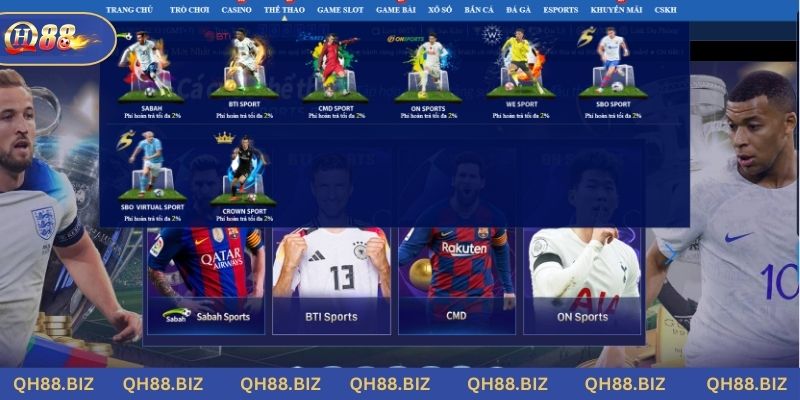 Thể thao QH88 thu hút đông đảo sự tham gia của hội viên nhà cái