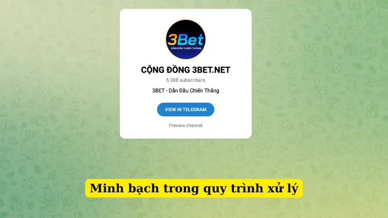 Minh bạch trong quy trình xử lý