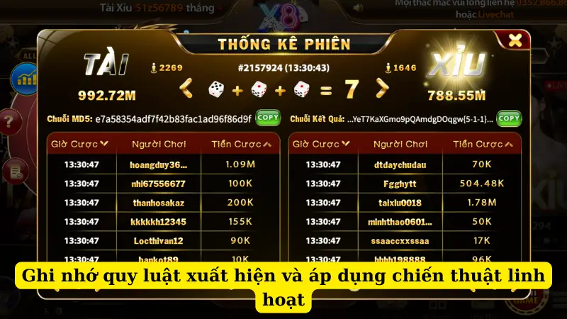 Ghi nhớ quy luật xuất hiện và áp dụng chiến thuật linh hoạt